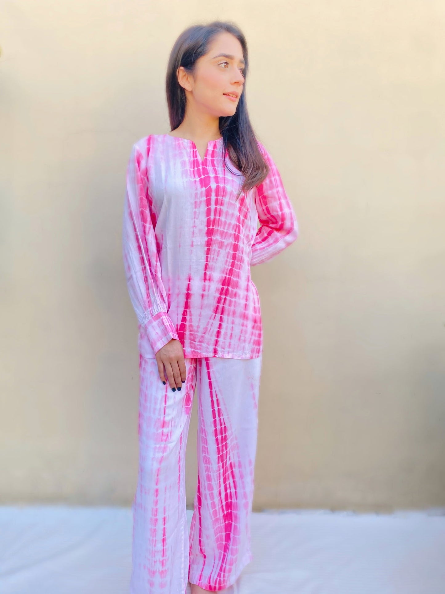 Pink Co-ord Set with a Belt